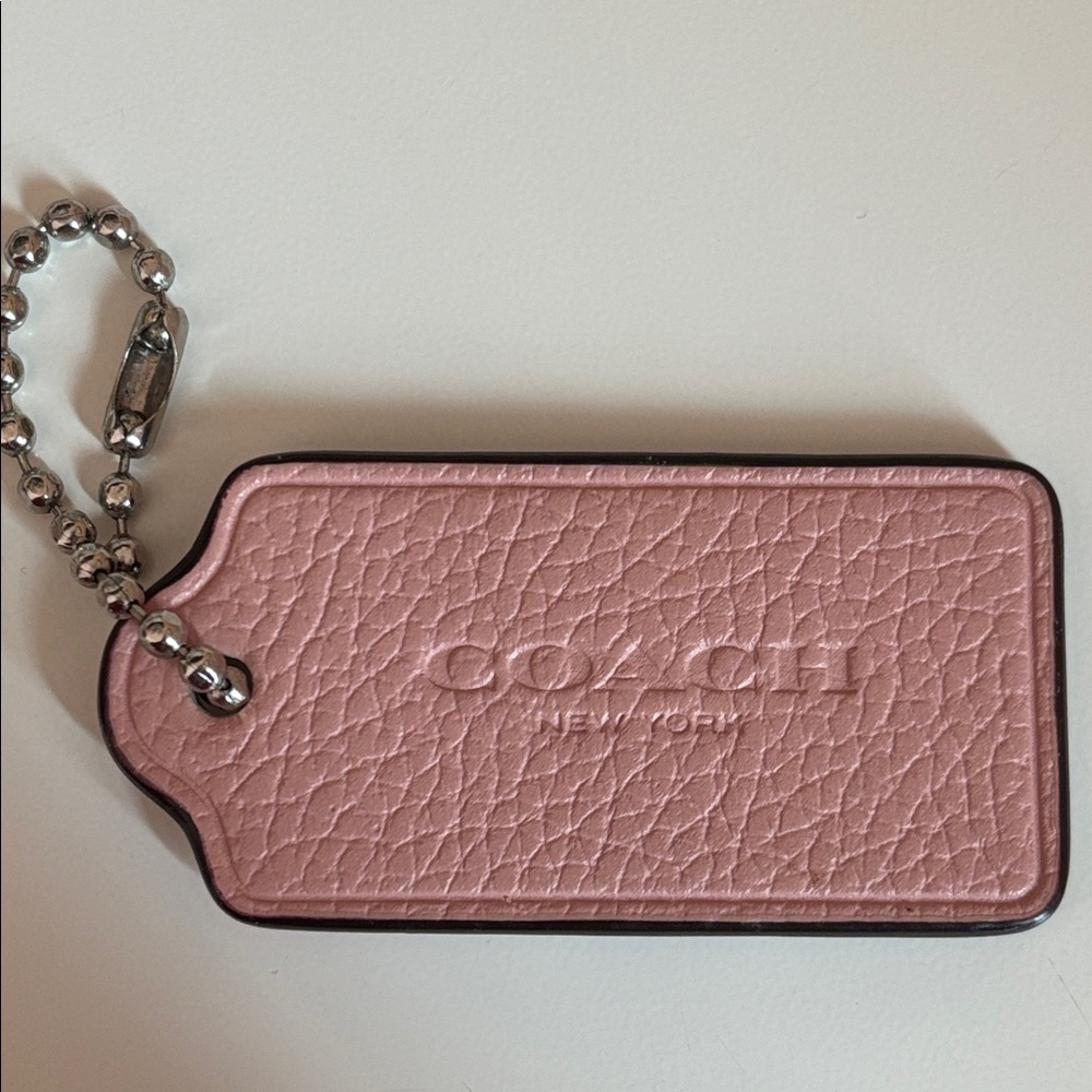 Coach Keychain Leather Tag - Picture 2 of 9